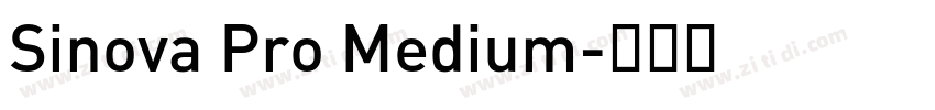Sinova Pro Medium字体转换